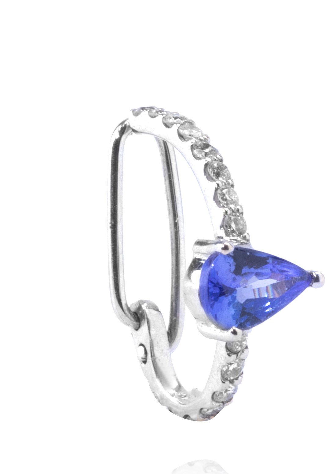 PIERCING TOPÁZIO E BRILAHNTES 0.5CT