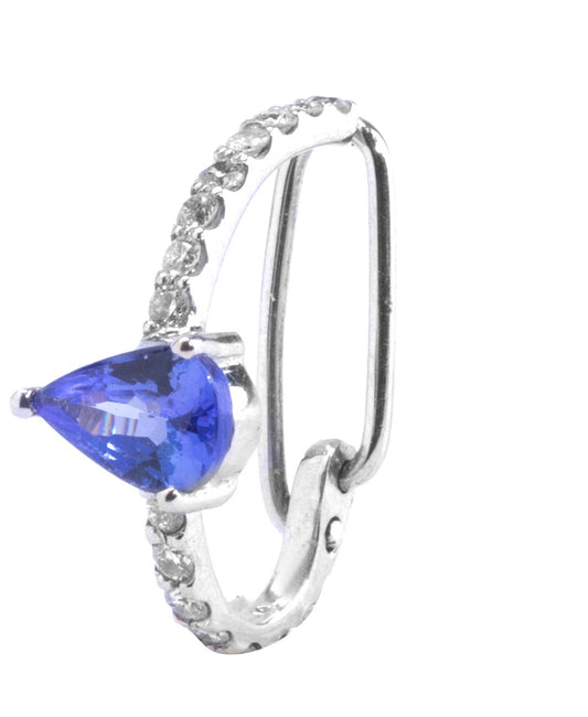 PIERCING TOPÁZIO E BRILAHNTES 0.5CT