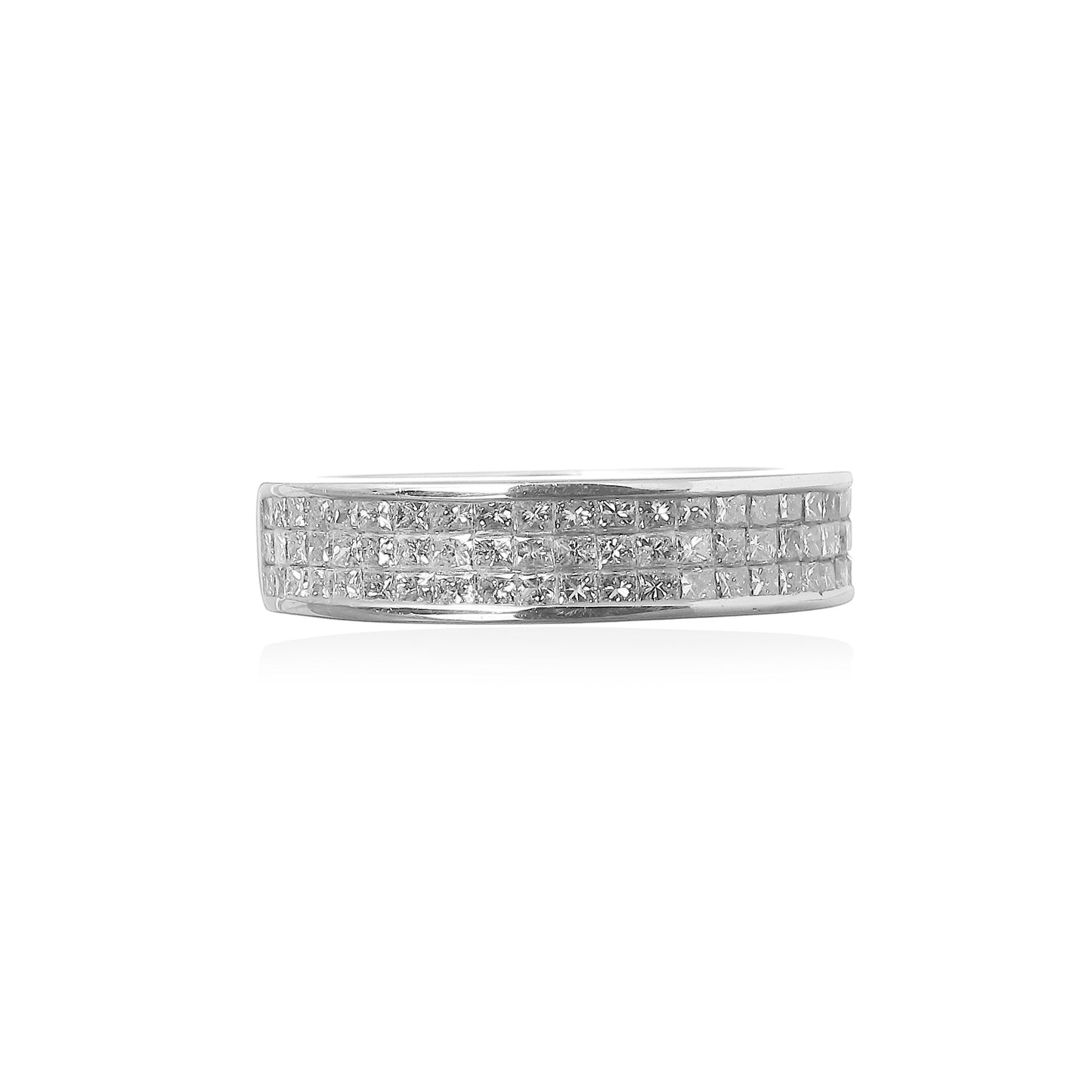 MEIA ALIANÇA PRINCESS BRILHANTES 1.3 CT