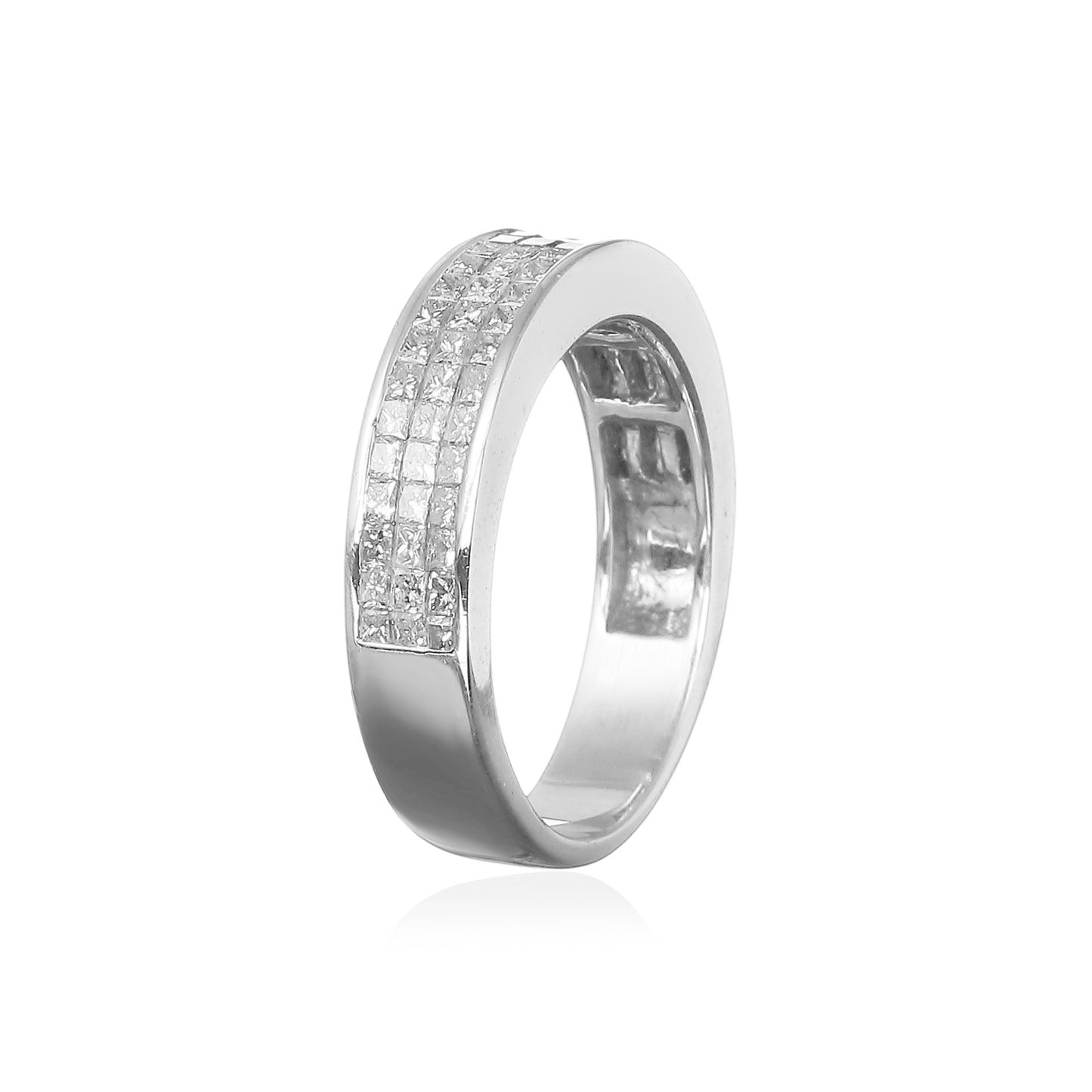 MEIA ALIANÇA PRINCESS BRILHANTES 1.3 CT