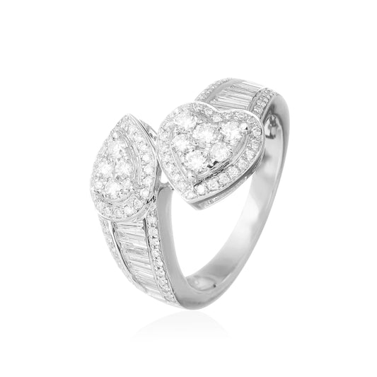 ANEL TRANÇADO LOVE BRILHANTES 2 CT
