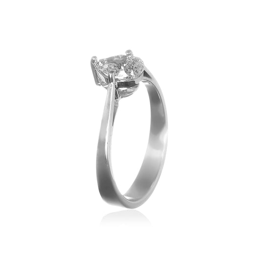 ANEL SOLITÁRIO GOTA 1.02 CT