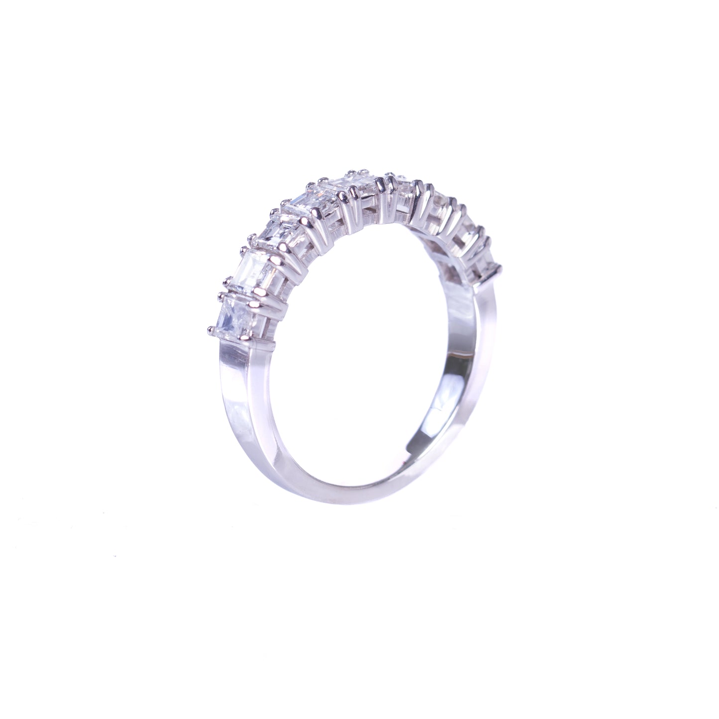 MEIA ALIANÇA DIAMANTES PRINCESS 1.32 CT