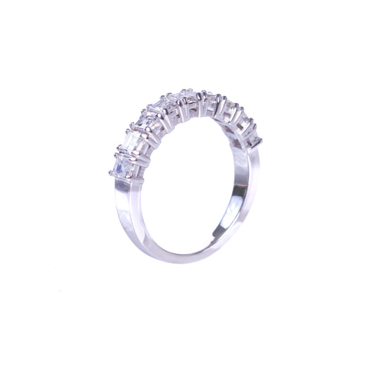MEIA ALIANÇA DIAMANTES PRINCESS 1.32 CT