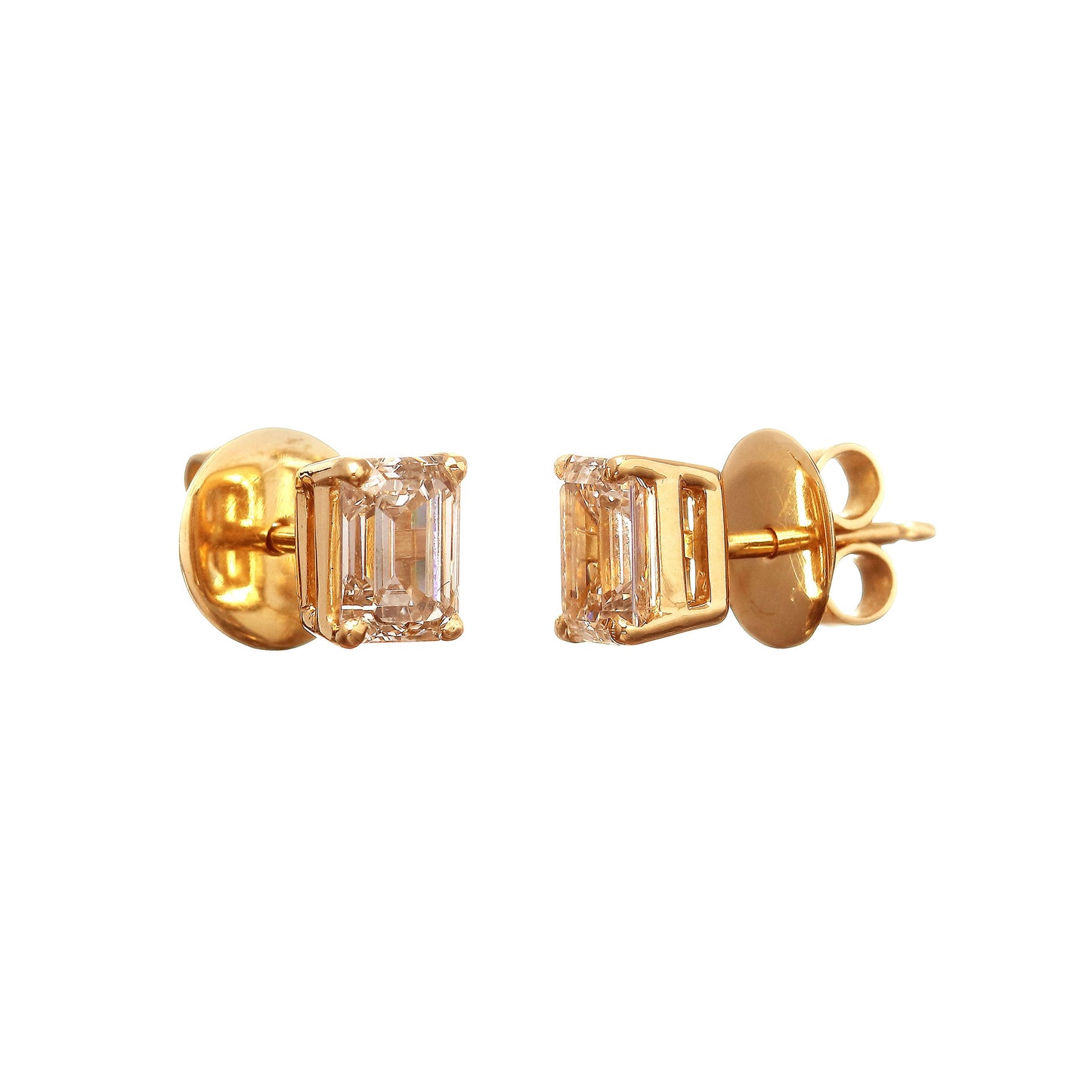 BRINCO SOLITARIO DIAMANTES BAGUETE 1.94 CT