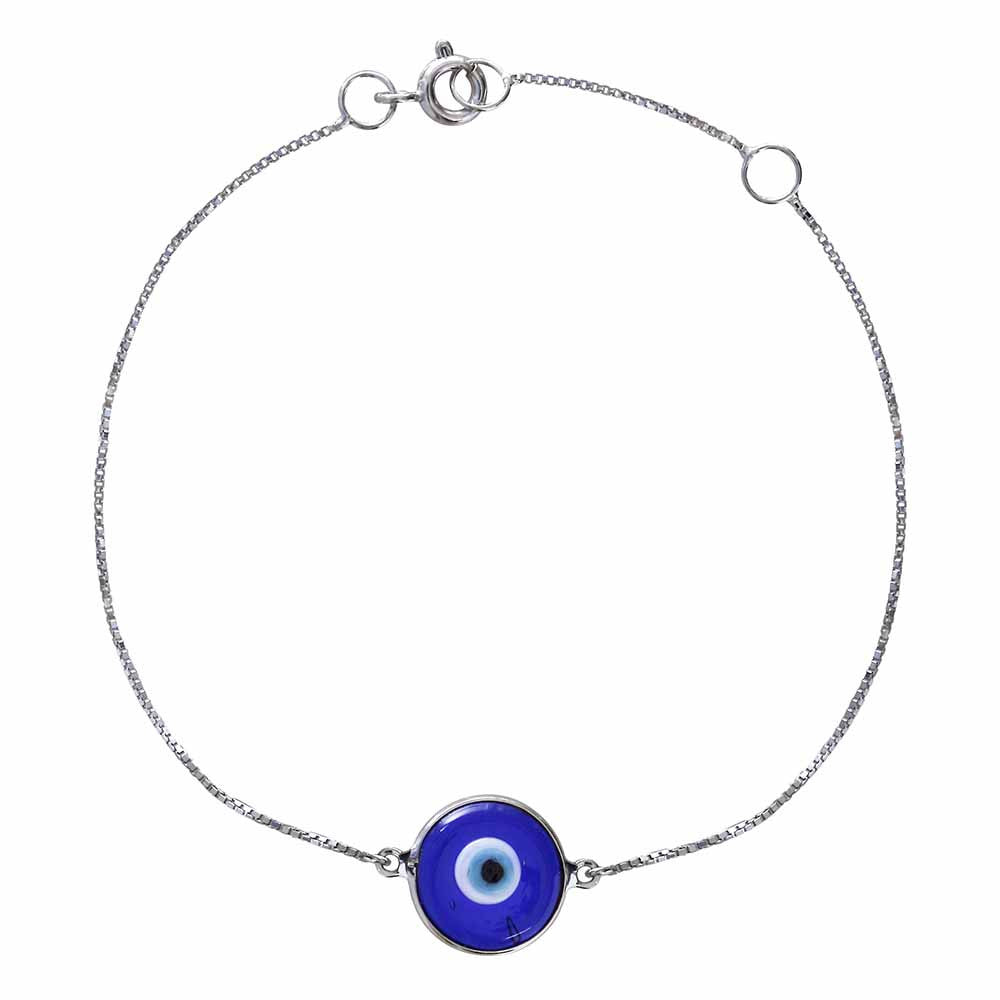 PULSEIRA OLHO GREGO OURO BRANCO