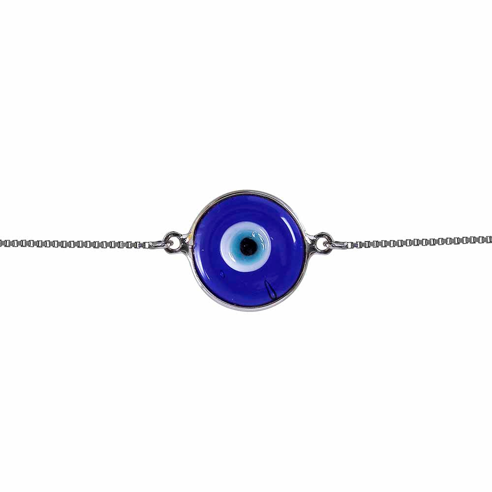 PULSEIRA OLHO GREGO OURO BRANCO
