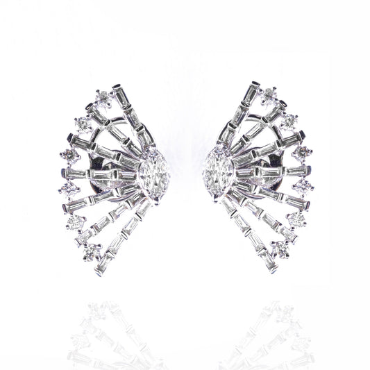BRINCO ASA BRILHANTES E DIAMANTES BAGUETE 1.15 CT