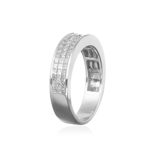 MEIA ALIANÇA PRINCESS BRILHANTES 1.3 CT