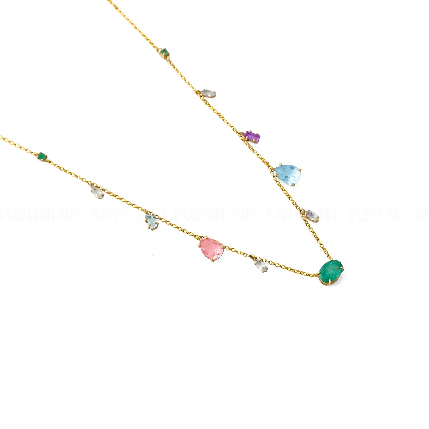 COLAR PINGENTES GOTAS COLOR 5 CT