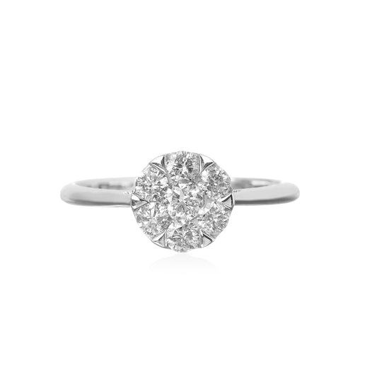 ANEL SOLITÁRIO ILUSION 0.65 CT