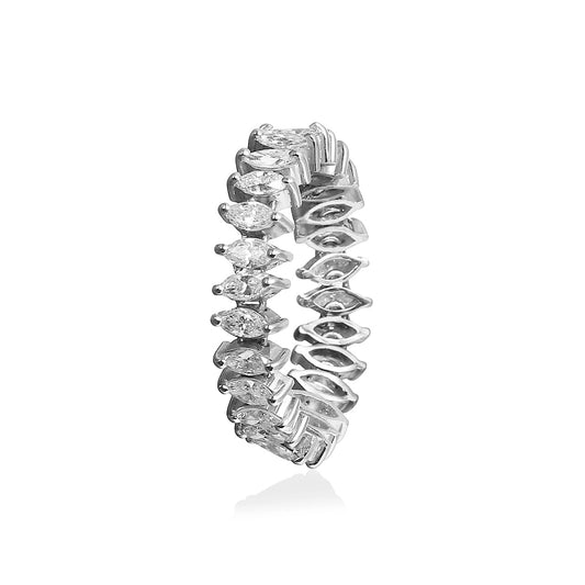 ALIANÇA MALÉAVEL DIAMANTES NAVETE 2.7 CT