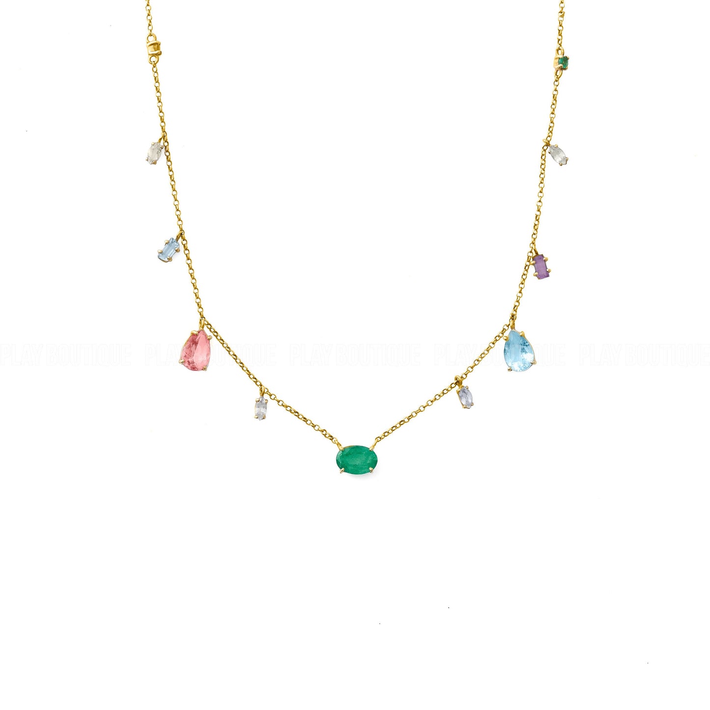 COLAR PINGENTES GOTAS COLOR 5 CT