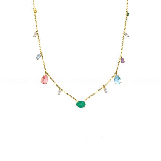 COLAR PINGENTES GOTAS COLOR 5 CT