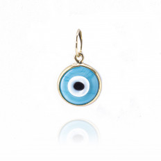Pingente Olho Grego Azul Turquesa Murano